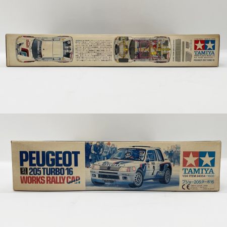  TAMIYA タミヤ プラモデル 1/24 スポーツカーシリーズ No.54 プジョー 205 ターボ16・ワークスラリーカー