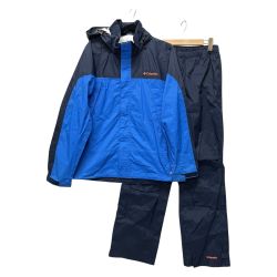 〇〇 Columbia コロンビア スポーツウェア シンプソンサンクチュアリ レインスーツ SIZE M PM0126 ブルー Bランク