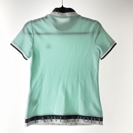  LANVIN ランバン ゴルフウェア レディース 半袖シャツ 2024年秋冬モデル SIZE 36　 VG4FHS11L エメラルドグリーン