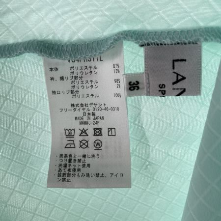  LANVIN ランバン ゴルフウェア レディース 半袖シャツ 2024年秋冬モデル SIZE 36　 VG4FHS11L エメラルドグリーン