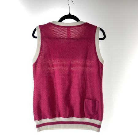  MUNSING WEAR マンシングウェア ゴルフウエア レディース リバーシブル ニットナイロンベスト SIZE M MGWPJL80 ピンク