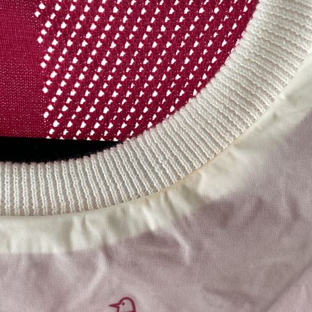  MUNSING WEAR マンシングウェア ゴルフウエア レディース リバーシブル ニットナイロンベスト SIZE M MGWPJL80 ピンク