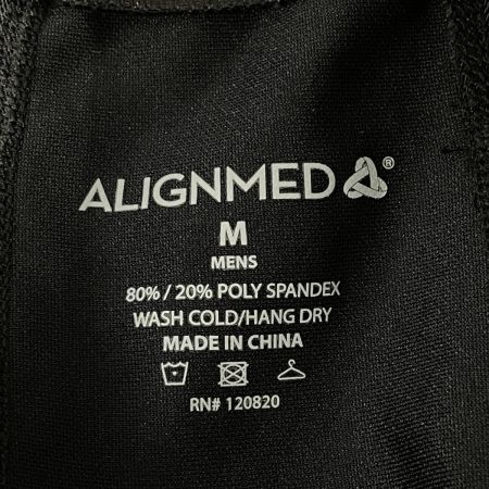  ALIGNMED 姿勢矯正・コンプレッションインナー ポスチャーシャツ 2.0 ジッパー メンズ SIZE M ブラック
