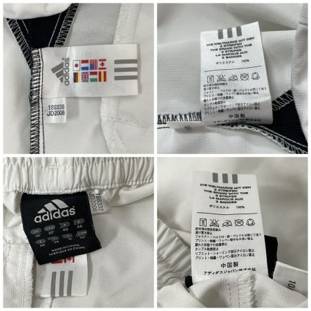  adidas アディダス ウインドブレーカー ジャケット＆パンツ SIZE M JD2006 ホワイト