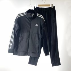 〇〇 adidas アディダス スポーツウェア メンズ セットアップ サイズL JD2034 ブラック Bランク