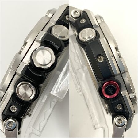  CASIO カシオ スマートフォンリンク Gショック Gスチール タフ ソーラー 腕時計 GST-B100D シルバー