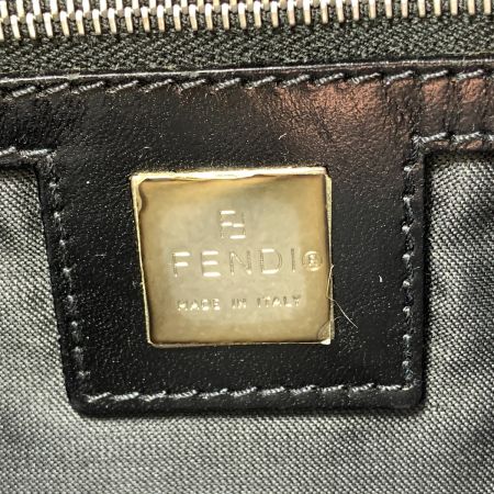  FENDI フェンディ ズッカ ナイロン トートバッグ ハンドバッグ ブラック