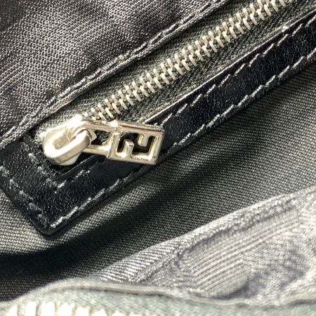  FENDI フェンディ ズッカ ナイロン トートバッグ ハンドバッグ ブラック
