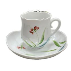 〇〇 Meissen マイセン カップ&ソーサー 野の花 波の戯れ Aランク