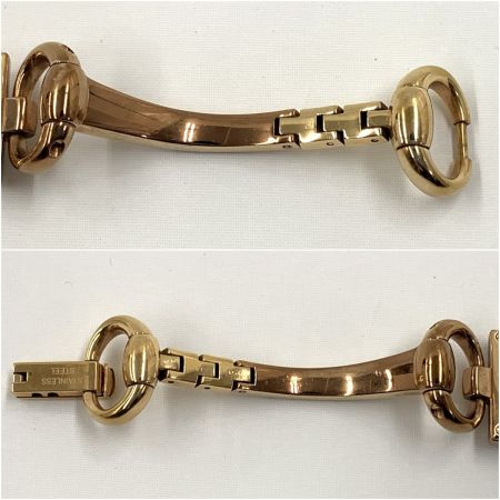  GUCCI グッチ トルナヴォーニ シェル 120 レディース クォーツ スクエア 腕時計 120 ゴールド