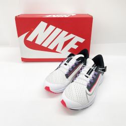 〇〇 NIKE ナイキ ランニングシューズ AIR ZOOM PEGASUS 38 FLYEASE SIZE 23cm ＤＡ6698-101 ホワイト×ブラック Bランク