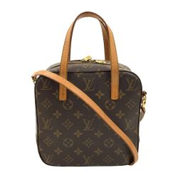 〇〇 LOUIS VUITTON ルイヴィトン モノグラム スポンティーニ 2WAYバッグ ショルダーバッグ M47500 ブラウン Bランク