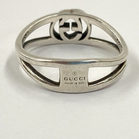  GUCCI グッチ インターロッキングG リング 指輪 Ag925 刻印 約 11号 シルバー
