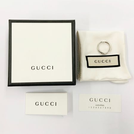  GUCCI グッチ インターロッキングG リング 指輪 Ag925 刻印 約 11号 シルバー