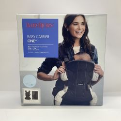 〇〇 BABY BJORN ベビービョルン 抱っこ紐 BABY CARRIER ONE+ ブラック x レッド 未使用品 Sランク