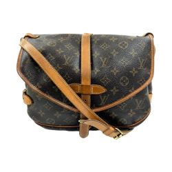 〇〇 LOUIS VUITTON ルイヴィトン モノグラム ソミュール ショルダーバッグ M42256 ブラウン Cランク