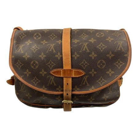  LOUIS VUITTON ルイヴィトン モノグラム ソミュール ショルダーバッグ M42256 ブラウン