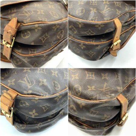  LOUIS VUITTON ルイヴィトン モノグラム ソミュール ショルダーバッグ M42256 ブラウン