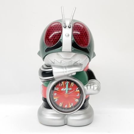  RHYTHM 仮面ライダー 音声目覚し時計 アナログ 置き時計 4SE502RH05