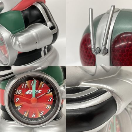  RHYTHM 仮面ライダー 音声目覚し時計 アナログ 置き時計 4SE502RH05