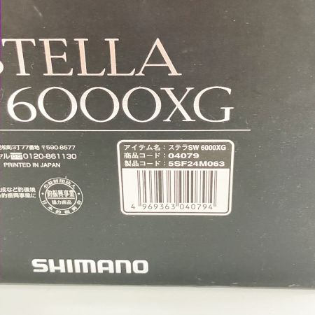  SHIMANO シマノ STELLA 20 ステラ SW 6000XG 04079 スピニングリール