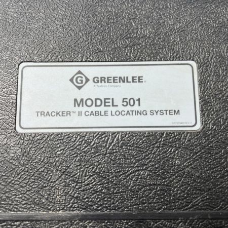  GREENLEE 埋設ケーブル探索機 MODEL 501 ジャンク品