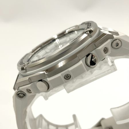  CASIO カシオ Gショック Gスチール  ソーラー電波クォーツ  腕時計 GST-W310 ホワイト x シルバー