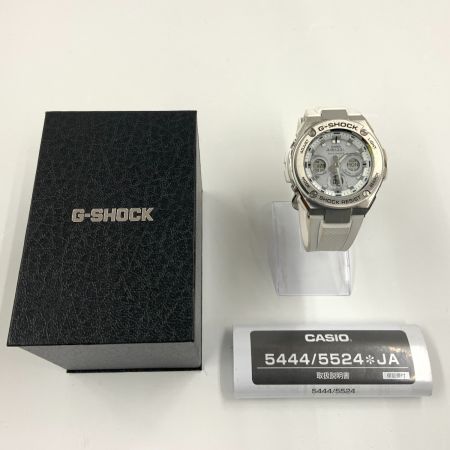  CASIO カシオ Gショック Gスチール  ソーラー電波クォーツ  腕時計 GST-W310 ホワイト x シルバー