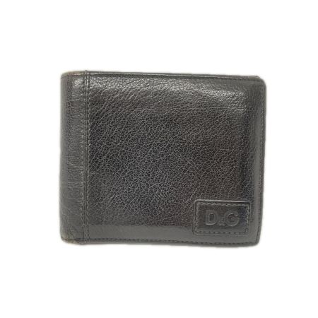 DOLCE & GABBANA ドルチェアンドガッバーナ メンズ 二つ折り財布  ブラック