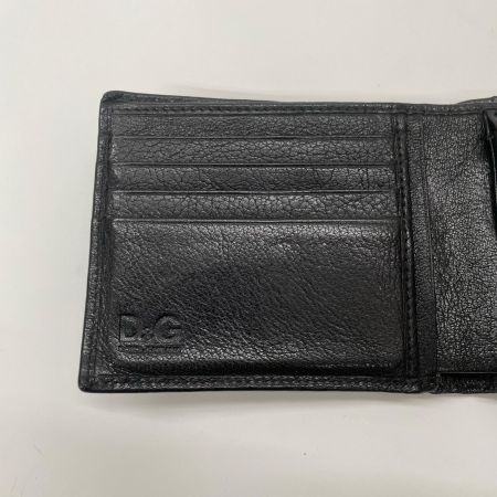 DOLCE & GABBANA ドルチェアンドガッバーナ メンズ 二つ折り財布  ブラック