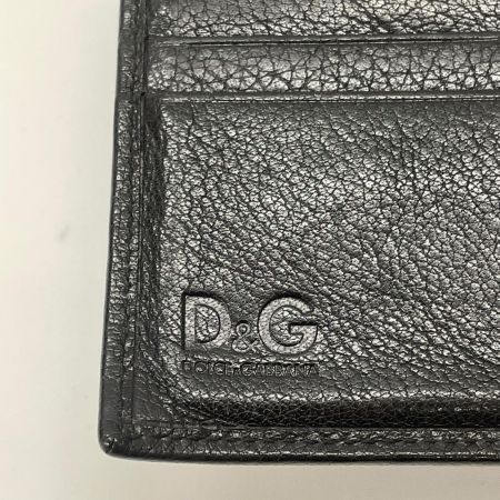DOLCE & GABBANA ドルチェアンドガッバーナ メンズ 二つ折り財布  ブラック