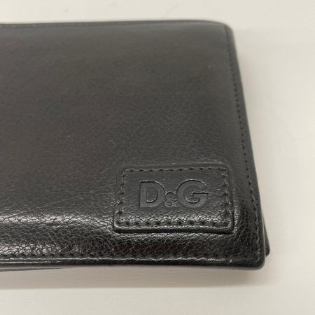 DOLCE & GABBANA ドルチェアンドガッバーナ メンズ 二つ折り財布  ブラック