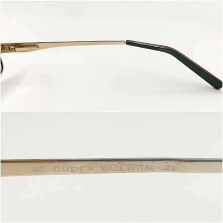  GUCCI グッチ シェリーライン メタル サングラス 53□18 5-4 GG 2726 ゴールド