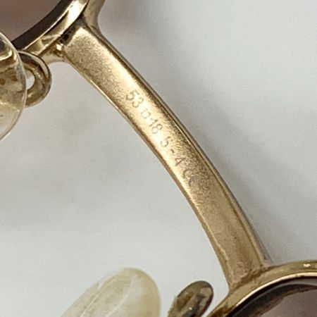  GUCCI グッチ シェリーライン メタル サングラス 53□18 5-4 GG 2726 ゴールド