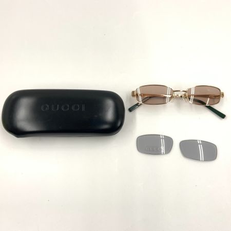  GUCCI グッチ シェリーライン メタル サングラス 53□18 5-4 GG 2726 ゴールド