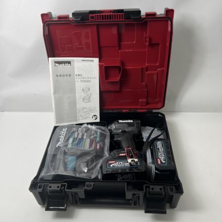  MAKITA マキタ インパクトドライバ 40v 充電器・充電池2個・ケース付  TD002GRDXB ブラック 未使用品
