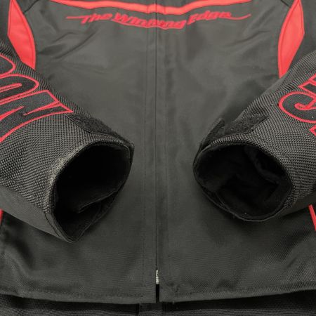  SIMPSON バイクジャケット FLAGSHIP プロテクター完備 SIZE M ブラック × レッド