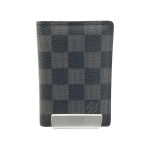 〇〇 LOUIS VUITTON ルイヴィトン ダミエ グラフィット オーガナイザー ドゥ ポッシュ カードケース N63143 ブラック Bランク