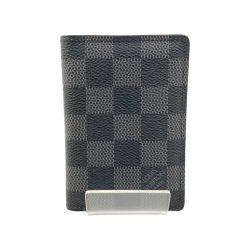 〇〇 LOUIS VUITTON ルイヴィトン ダミエ グラフィット オーガナイザー ドゥ ポッシュ カードケース N63143 ブラック Bランク