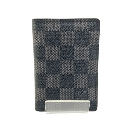  LOUIS VUITTON ルイヴィトン ダミエ グラフィット オーガナイザー ドゥ ポッシュ カードケース N63143 ブラック