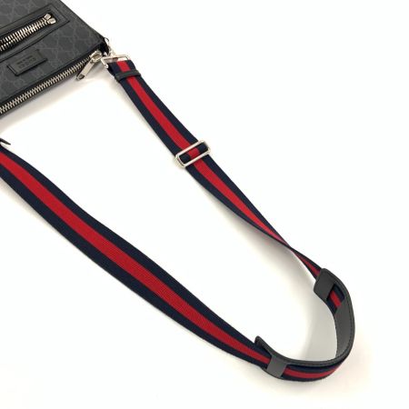  GUCCI グッチ GGスプリーム スモール メッセンジャーバッグ ショルダーバッグ 523599 ブラック