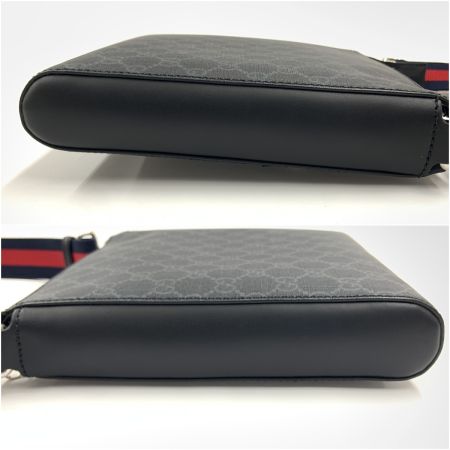  GUCCI グッチ GGスプリーム スモール メッセンジャーバッグ ショルダーバッグ 523599 ブラック