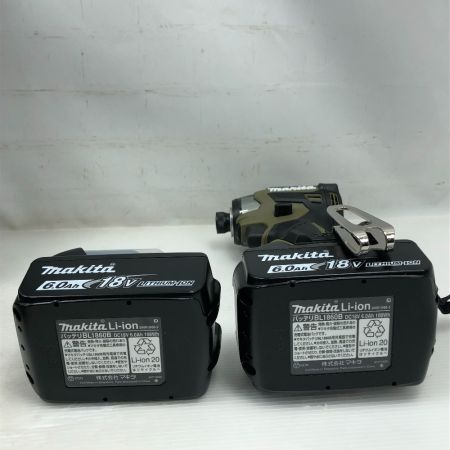  MAKITA マキタ 工具 インパクトドライバ オリーブ 未使用品(S) 充電器・充電池2個・ケース付 TD173DRGXO オリーブ