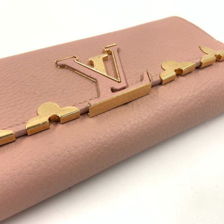   ポルトフォイユ カプシーヌ 二つ折り財布 M64552 ピンク