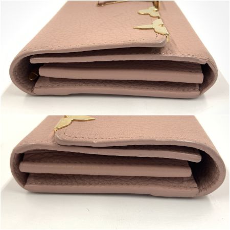   ポルトフォイユ カプシーヌ 二つ折り財布 M64552 ピンク