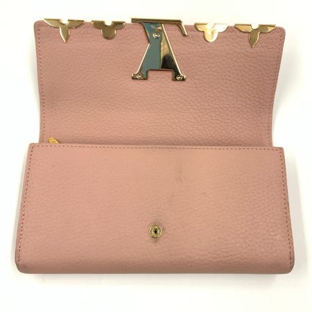   ポルトフォイユ カプシーヌ 二つ折り財布 M64552 ピンク