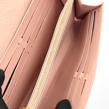   ポルトフォイユ カプシーヌ 二つ折り財布 M64552 ピンク