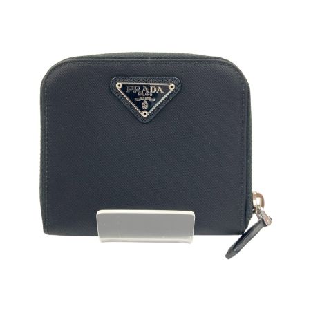  PRADA プラダ テスート ナイロン ラウンドファスナー コンパクトウォレット 1M0522 ブラック
