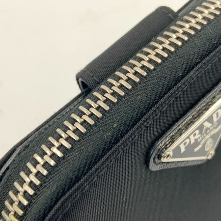  PRADA プラダ テスート ナイロン ラウンドファスナー コンパクトウォレット 1M0522 ブラック