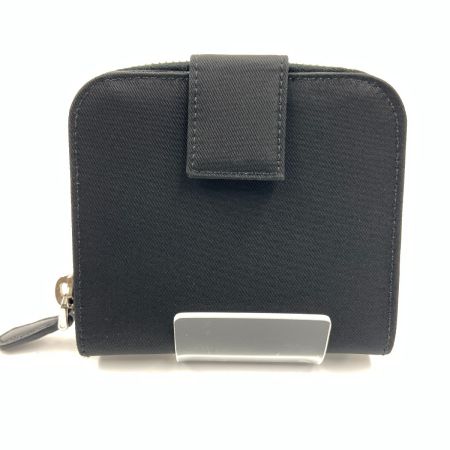  PRADA プラダ テスート ナイロン ラウンドファスナー コンパクトウォレット 1M0522 ブラック
